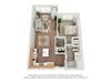 1 Bedroom 3D Floor Plan